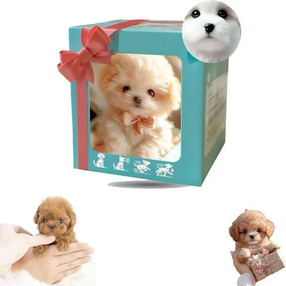 BESTSKY Realistic Robot Puppy,Robot Dog That Acts Like a Real Dog,Walking,Barking,Tail Wagging,for Pet Lovers (F)