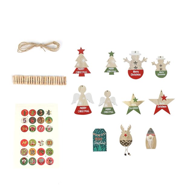 Conjunto de 24 Bolsas de Regalo Numeradas para Calendario de Adviento de Navidad para Niños - Bolsa de Almacenamiento de Dulces para Accesorios de Calendario de Navidad