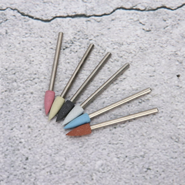Cabezal de pulido, 6 piezas, accesorio para pulir uñas, cabezal de pulido para uñas diseñado para lograr la perfección