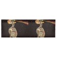 thumbnail image 6 of Yayeee Kitchen Valance Rod Pocket 54" x 18" Living Room Window Curtain, Skeleton Stripes, 6 of 6