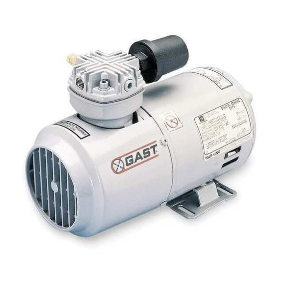 Gast Piston Air Compressor/Vacuum Pump,1/6HP 1LAA-251-M100X