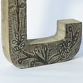 thumbnail image 2 of HANDMADE ECO-FRIENDLY "C" WOOD ALPHABET LETTER BLOCK FOR WALL MOUNT & TABLE TOP DÉCOR, Gray Antique Color, Traditional Design, Letter Block For Study Room, Kids Room, Living Room, Hall, Cabin, Offices, 2 of 4
