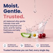 LUVENA Feminine Rinse pH Balanced, Paraben-Free Feminine Wash, Twin Pack, 6 fl oz