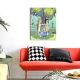 thumbnail image 4 of Lsque Bluey Pattern Decorative Picture – Unique Modern Wall Art, Ready-to-Hang Canvas Print for Home (Vertical), 4 of 6
