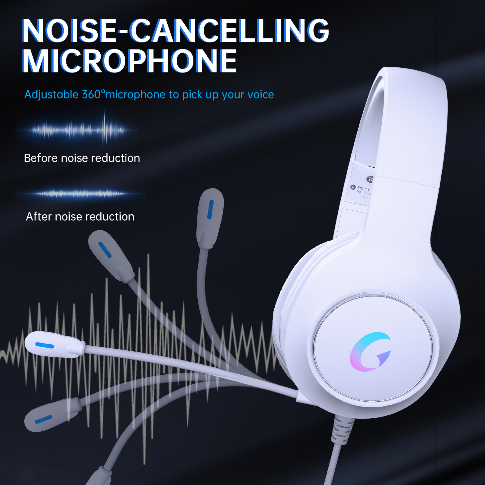 Ecomoment Wired Gaming Headset for Multi-Platform photo 6