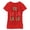 Red, variant on Girl's CHIN UP Christmas Fa La La Text  Graphic Tee Red Medium