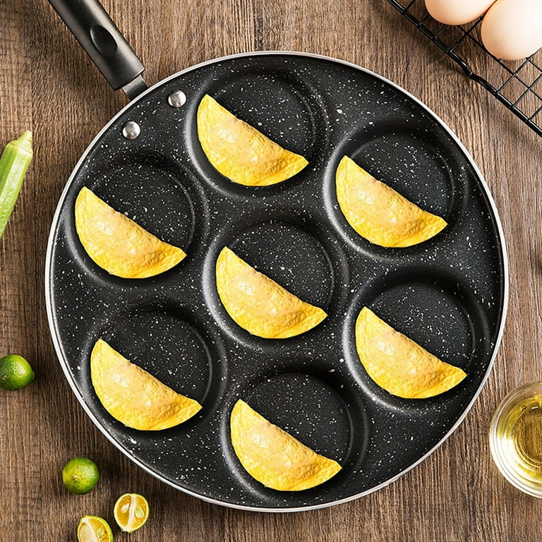 Eggs Pan Mould Hole Non Seven Pan Stick Frying Fryer Hamburger Frying  Kitchen，Dining Bar Nonstick And Pans Nonstick Frying Pan Copper Griddle Pan  Nonstick Small Induction Pan with Small Copper Fry Pan 