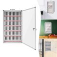 thumbnail image 6 of Loyalheartdy 72-Slots Aluminum Alloy Cell Phones Storage Cabinet Portable Clear Cell Phones Pocket Box Multi-Person Cell Phone Holder Box w/Lock & Handle for Office Classroom 14.37*7.48*29.3in, 6 of 12