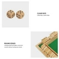 thumbnail image 3 of Board Game Educational Toy, Four Sided Flop Game Pine Wood and Cloth 2 To 4 Players Sturdy Structure Customizable Rules Addition Learning  for Adults for Party Green, 3 of 7