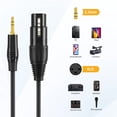 thumbnail image 5 of 3.5mm to XLR Cable 3.3 ft, Male to Female 1/8 to XLR Cable, XLR to 3.5mm Cable for DSLR, DV Camcorder, Digital Voice Recorder, 5 of 6