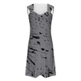 thumbnail image 4 of Puntoco Vestidos Mujer Fancy Women Impreso Elegante Estilo Casual Vestido con Cuello en V con Correa, 4 of 5