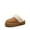 CHESTNUT, variant on Women's Waterproof Platform Slippers Genuine Suede Fuzzy Easy-Cozy Memory Foam Shoes for Indoor & Outdoor