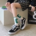thumbnail image 4 of Calcetines deportivos para estudiantes con diseño de tablero de ajedrez en color azul Klein C, calcetines para parejas, calcetines para hombre, 4 of 6