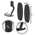 thumbnail image 3 of Koova Jumbo Bike Wall Mount Hook | Garage Storage Rack For Mountain, Off-Road or Beach Cruisers | Rubber Coated Steel Rim And XL Wheel Bracket Hanger | Wall Protectors x2 | Easy Install | USA Made, 3 of 5