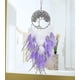 thumbnail image 2 of Atrapasueños del árbol de la vida, Atrapasueños, Campana de viento decorativa para colgar en la pared móvil con plumas grandes hechas a mano (1 pieza - Púrpura) Jinxiu, 2 of 4