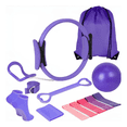 thumbnail image 1 of Conjunto Pilates Yoga Incluye Anillo De Pilates, Banda De Resistencia, Eo Safe ImportsPurpura, 1 of 5
