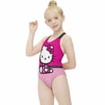 thumbnail image 3 of Hello Kitty Girls One Piece Swimsuits Hawaiian Summer Swimwear Beach Bathing Suit Outfits, 3 of 7