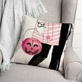 thumbnail image 3 of Creative Products Pink Trick Or Treater 18 x 18 Spun Poly Pillow, 3 of 3