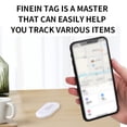 thumbnail image 5 of 4-Pack MFI Certified Bluetooth 5.2 Item Trackers with Replaceable CR2032 Battery, 100dB Alarm, Location Recording, Custom Icon & Rename Functions, ABS Plastic Anti-Lost Devices for Close-Range, 5 of 5