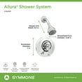 thumbnail image 6 of Allura Single Handle 2-Spray Shower System with VersaFlex™ Integral Diverter in Polished Chrome (Valve Included), 6 of 6