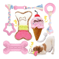 thumbnail image 1 of Kit De Juguetes Rosa Para Perros: Antiestrés + Interactivos Xtellar rosa, 1 of 4