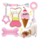 thumbnail image 1 of Kit De Juguetes Rosa Para Perros: Antiestrés + Interactivos Xtellar rosa, 1 of 4