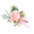 thumbnail image 1 of Wedding Corsage Wrist Flowers For Bride And Groom, Wrist Flowers For Bridesmaids, 1 of 2
