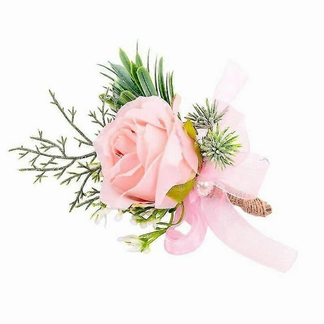 Wedding Corsage Wrist Flowers For Bride And Groom, Wrist Flowers For Bridesmaids