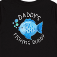thumbnail image 4 of Inktastic Daddy's Fishing Buddy with Cute Blue Fish Boys or Girls Long Sleeve Toddler T-Shirt, 4 of 5