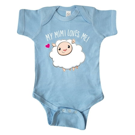 

Inktastic My Mimi Loves Me- cute sheep Gift Baby Boy or Baby Girl Bodysuit