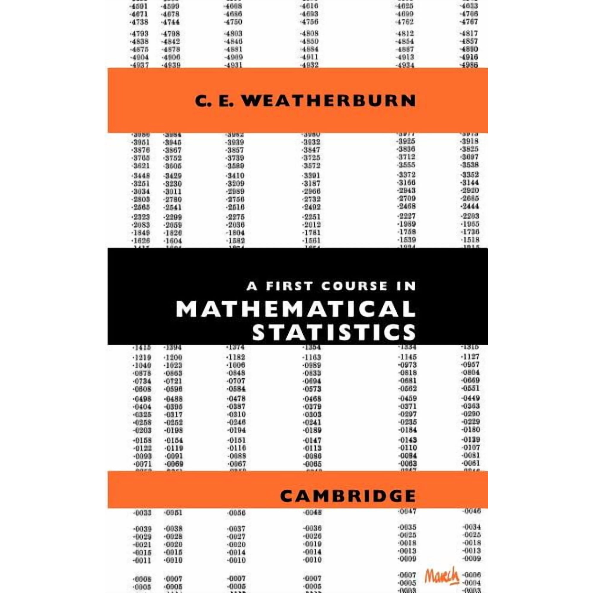 A First Course Mathematical Statistics, (Paperback)