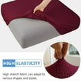 thumbnail image 5 of Eurhowing Outdoor Chair Cushion Covers 2Pcs, Waterproof Stretch Seat Cushions Slipcovers, Chair Seat Furniture Protector for Patio, Burgundy, 5 of 9