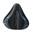 thumbnail image 2 of Cojín protector de repuesto para asiento de bicicleta, ancho, suave y antideslizante, funda para sillín de bicicleta de carretera. Negro Azul, 2 of 8