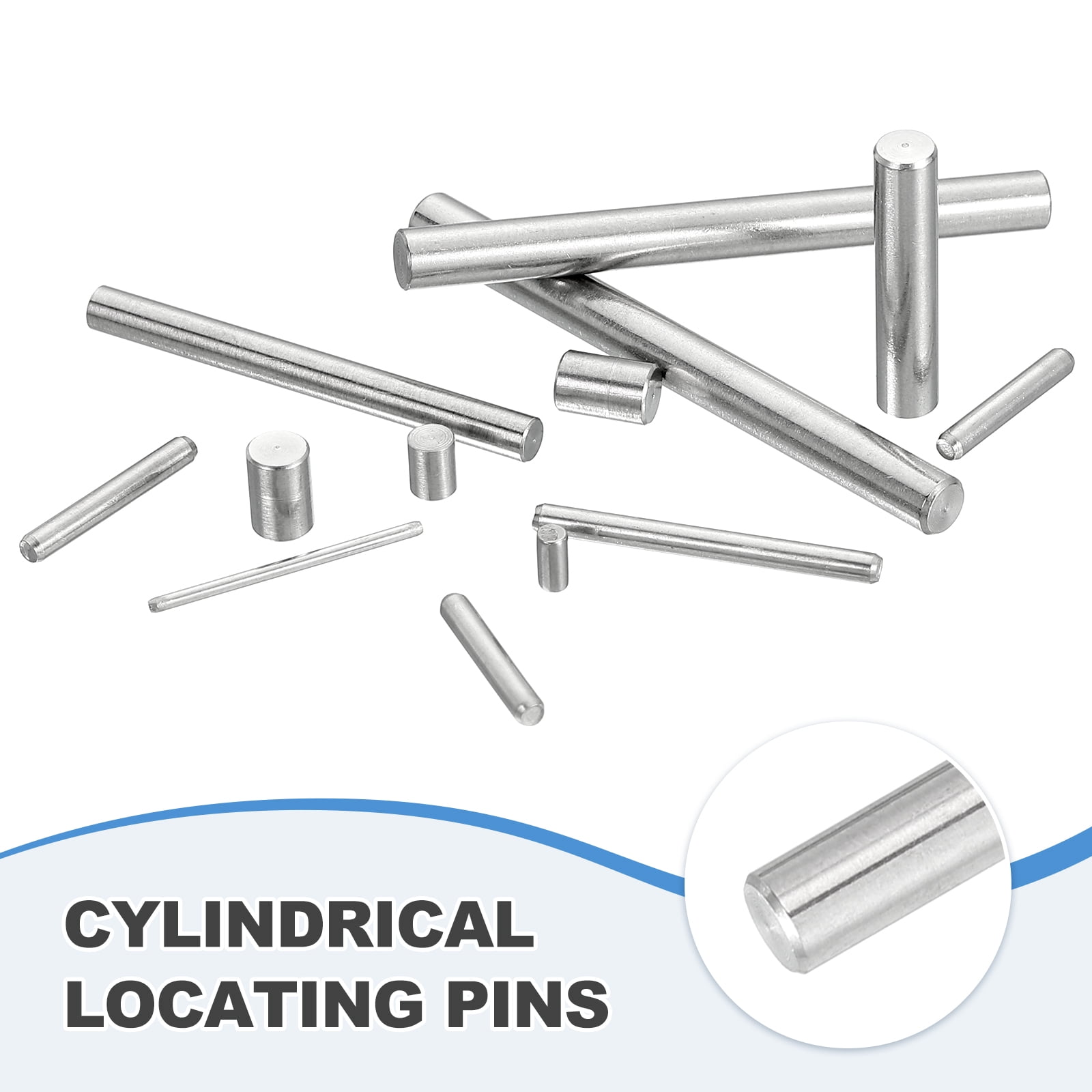 55Pcs Dowel Pin 4mm x 60mm Shelf Support Pin 304 Stainless Steel Shelf Pegs