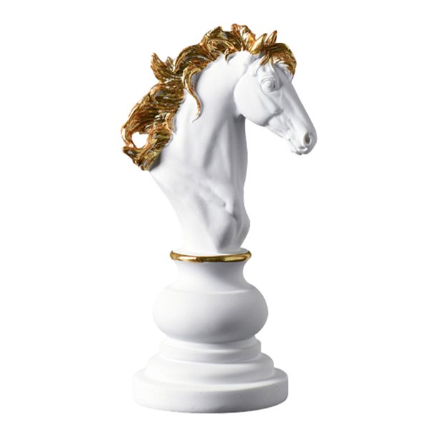 Adornos de ajedrez simulados Estatua de escultura de ajedrez Regalos perfectos para la oficina en el hogar JShteea El nuevo