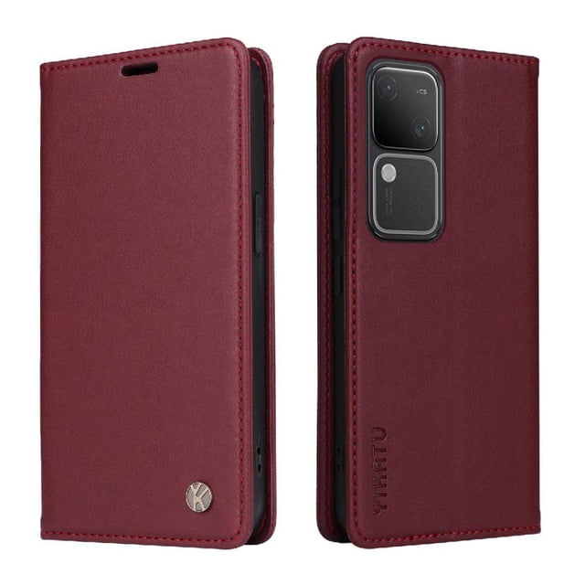 Funda para VIVO V30 5G/V30 Pro 5G Estuche de Cuero PU Tipo Cartera con Ranuras para Tarjetas y Cierre Magnético