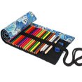 thumbnail image 2 of Organizadores de lápices de colores, estuche para lápices con lona gruesa de calidad, versátil para fotografía y actividades al aire libre, excelentes regalos para amantes del arte (ondas impresas en, 2 of 6