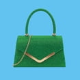 thumbnail image 4 of Sparkly Evening Clutch Bag for Women Glitter Party Purse with Detachable Chain Strap Army Green,Size Free Size, 4 of 6