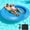 Blue, variant on Arlopu 8FT Round Floating Inflatable Water Hammock, Heavy Duty Hammock Pool Lounger with Pump, for Lake, Ocean & Pool