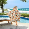 thumbnail image 6 of Toddler Hooded Beach Towel 24x50 Kids Bath Towels Soft Quick Dry for Swim Pool Boys Girls Tomato Folk Art, 6 of 7