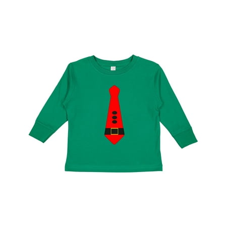 

Inktastic Santa Claus Red Christmas Tie Gift Toddler Boy or Toddler Girl Long Sleeve T-Shirt