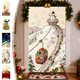 thumbnail image 1 of Cubrepuertas bordado estereoscópicamente, cortina navideña para puerta, decoración festiva de pared, decoración para fiestas navideñas, fácil instalación, diseño plegable, tela de algodón,, 1 of 6