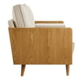 thumbnail image 6 of Modway Kellan Performance Velvet Upholstered 2-Seater Loveseat in Walnut/Almond, 6 of 9