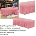 thumbnail image 2 of GUOOL Jupe de Table de Massage en Microfibre 190x70cm Rouge_1 Rouge_1, 2 of 9