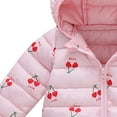 thumbnail image 5 of Gubotare Girl Winter Coat Waterproof Winter Coats for Kids Baby Boys Girls Light Puffer Jacket with Hoods Infant Toddlers Outerwear Size 18 24 Months (Pink,18-24 Months), 5 of 7