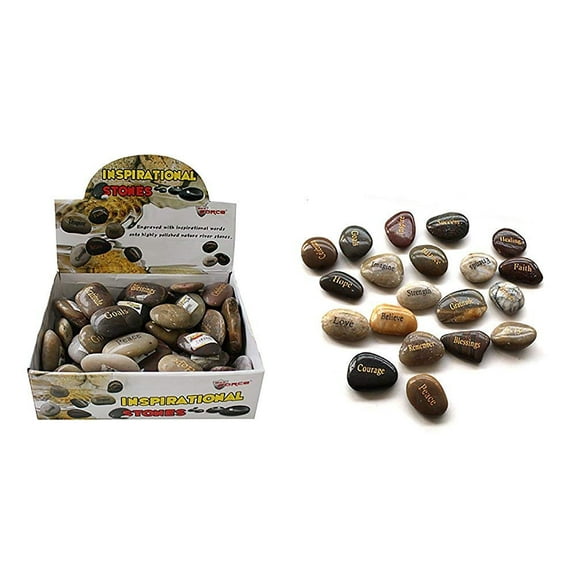 Diamond Visions 11-1249 Inspirational Stones MultiPack in Assorted Sayings 2 Stones