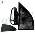 thumbnail image 2 of Left Driver Side Mirror, Manual Adjust Non-Heated Textured Black Manual Folding For 1999-2007 Ford F-550 Super Duty, 2 of 6