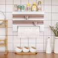 thumbnail image 3 of Sauce Bottle Storage Rack,WallMount Sauce Bottle Storage Preservative Film Dispenser Film Dispenser Rack Next-Gen Design, 3 of 8