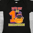 thumbnail image 4 of Inktastic Its My 1st Halloween with Cat Mouse and Pumpkin Boys or Girls Baby Bodysuit, 4 of 5