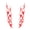 Red, variant on 1 Pair Fashion Flame Fire Reflective Car Vehicle Hood Decals Stickers Decoration